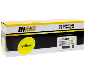 Картридж Canon 055HY (без чипа) для LBP-663Cdw/ 664Cx/ MF742Cdw/744Cdw/ 746Cx, Yellow, 5,9K Hi-Black
