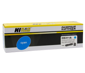 Картридж HP CE311A для  CP1025/ M175/275/ Canon 729, голубой, 1K, с чипом, Hi-Black