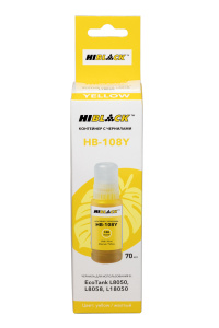 Контейнер с чернилами Epson 108 для L8050/ L18050, Yellow, 70ml, Hi-Black