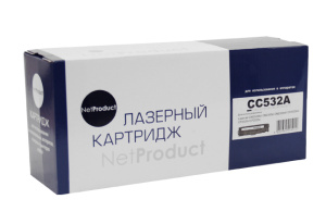 Картридж HP CC532A / Canon 718, желтый, 2,8K, NetProduct
