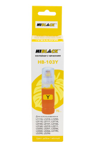 Контейнер с чернилами Epson 103Y/C13T00S44A для L3100/ 3101/ 3110/ 3150, 70 мл, Yellow, Hi-Black