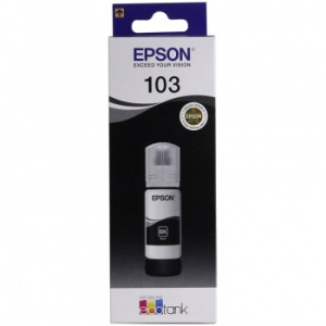 Контейнер с чернилами Epson L1110/L3100/ L3101/L3110/ L3150/51, черный, ориг. №103 (65 мл) C13T00S14