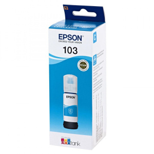 Контейнер с чернилами Epson L1110/L3100/ L3101/L3110/ L3150/L3151, голубой, ориг. №103 (65 мл)