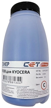 Тонер Kyocera TK-5230 ES M5521/5526/P5021/5026, Cyan, 50г/бут, (унив.) PK208 CET