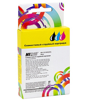 Картридж HP 51645A/№45 для DJ 850C/970C/1600C, черный, Hi-Black