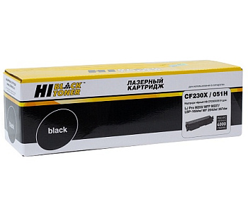 Тонер-картридж HP CF230X/051H для M203/ MFP M227/ LBP162dw/ MF 264dw/ 267dw, 4K, Hi-Black