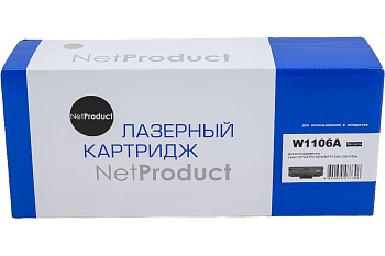 Картридж HP W1106A (с чипом) Laser 107a/ 107r// MFP135a/ 135r/ 135w/ 137, 1K, NetProduct